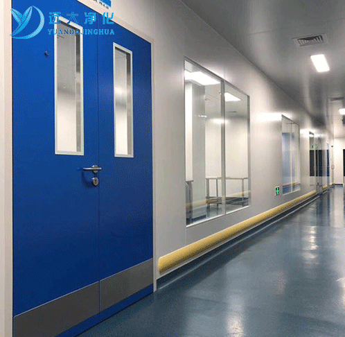 Stainless steel purification door